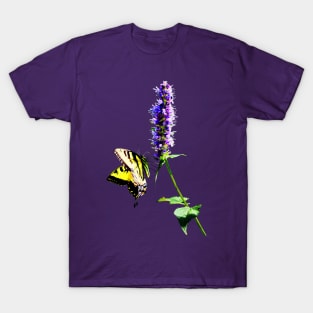 Buttreflies - Tiger Swallowtail on Purple Salvia T-Shirt